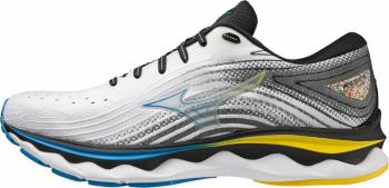 Mizuno Wave Sky 6 White/Cyber Yellow/Indigo Bunting 40