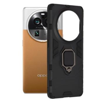 Tech-Protect Oppo Find X6 Pro Odolné Puzdro Ring Armor Case  KP28055 čierna