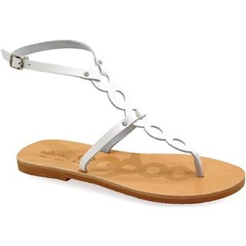 Emmanuela Handcrafted For You  Sandále Gladiatorske sandale s remienkom na clenky "Samothrace"  Biela