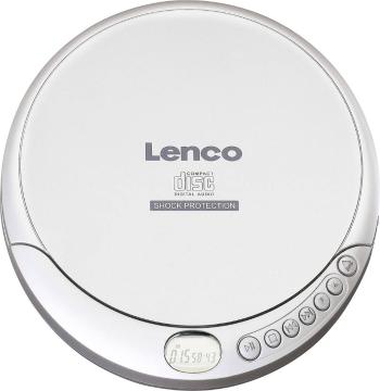 Lenco CD-201 prenosný CD prehrávač - diskman CD, CD-R, CD-RW, MP3 s USB nabíjačkou strieborná