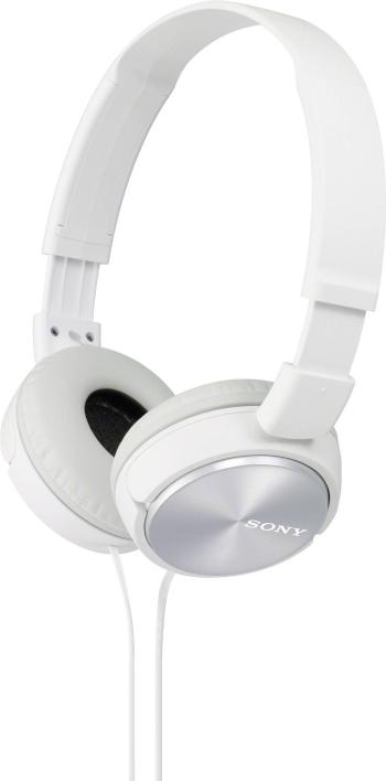 Sony MDR-ZX310   slúchadlá On Ear na ušiach zložiteľná biela