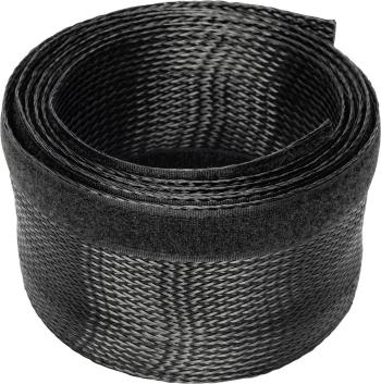 Digitus hadice káblového zväzku polyester čierna flexibilné (d x š x v) 2000 x 85 x 3 mm 1 ks  DA-90507
