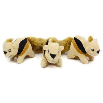 Outward Hound Plyšové veveričky 3 ks hračka pre malých psov (700603310123)