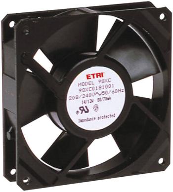 Ecofit 98XH0181000 axiálny ventilátor 240 V/AC 1860 l/min (d x š x v) 119 x 119 x 25.9 mm