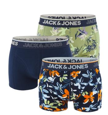 JACK & JONES - boxerky 3PACK Jacflowerpower z organickej bavlny - limitovaná edícia-M (82-87 cm)