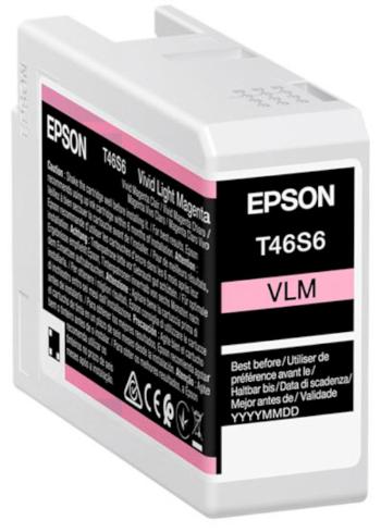 Epson T46S6 C13T46S600 světlá purpurová (vivid light magenta) originální cartridge