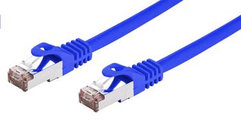 C-TECH Kábel patchcord Cat6, FTP, modrý, 1m