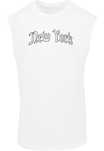 Mr. Tee New York Wording Sleeveless Tee white - S