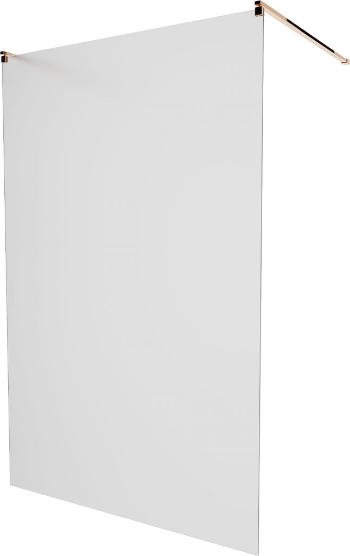 MEXEN/S - KIOTO samostatne stojaca sprchová zástena 100 x 200 cm, matné sklo 8 mm, ružové zlato 800-100-002-60-30