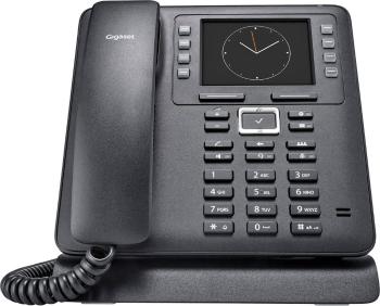 Gigaset Maxwell 3 šnúrový telefón, VoIP handsfree, konektor na slúchadlá farebný-TFT/LCD čierna