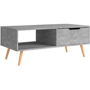 SHUMEE Konferenčný stolík betónovo sivý 100 × 49,5 × 43 cm drevotrieska, 326790