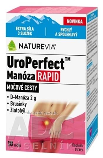 SWISS NATUREVIA UroPerfect Manóza RAPID prášok vo vrecúškach 1x10 ks