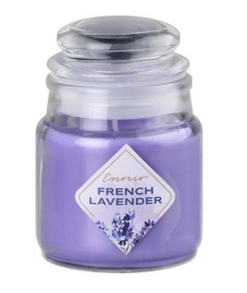 Emocio Sklo 57x85 mm se skleněným víčkem French Lavender vonná svíčka