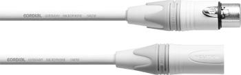 Cordial  XLR prepojovací kábel [1x XLR zásuvka - 1x XLR zástrčka] 10.00 m biela
