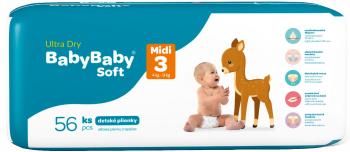 BabyBaby Soft Ultra-Dry Midi 4-9 kg, 56 ks