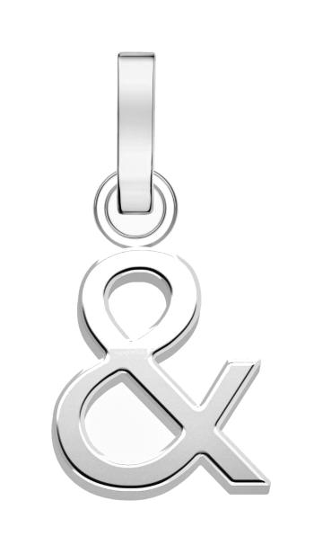 Rosefield Oceľový prívesok "&" The Pendant PE-Silver-Ampersand