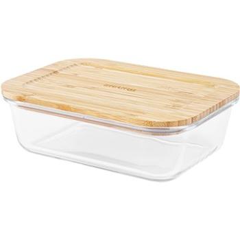 Siguro Dóza na potraviny Glass Seal Bamboo 1 l, 6 × 19,5 × 14,5 cm (SGR-FO-G210BB)