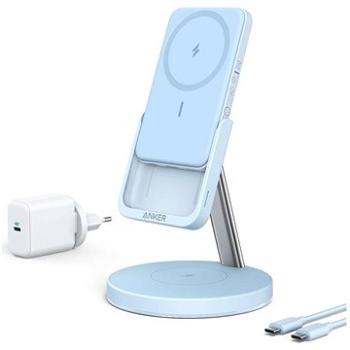 Anker PowerWave Mag-Go 2-in-1 Stand 5K Blue (B25A7331)