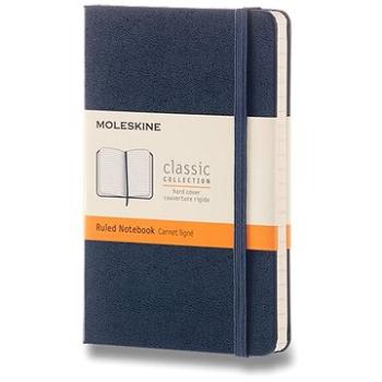 Moleskine S, tvrdé dosky, linkovaný, modrý (MM710B20)