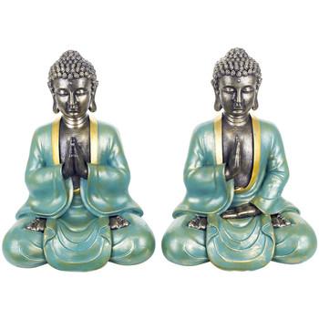 Signes Grimalt  Sochy Buddha Vlákna Meditácia 2 Jednotiek  Modrá