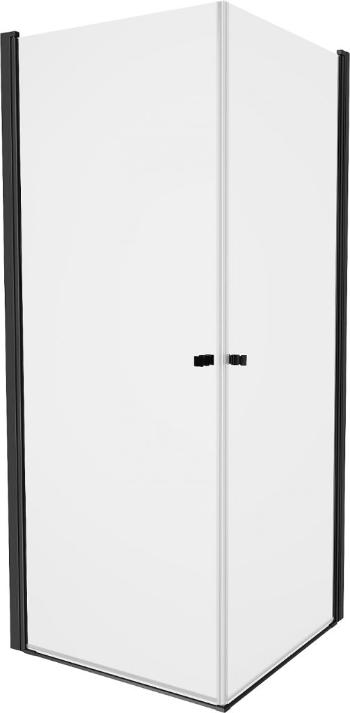 MEXEN/S - PRETORIA duo sprchovací kút 90 x 80 cm, transparent, čierny 852-090-080-70-00-02