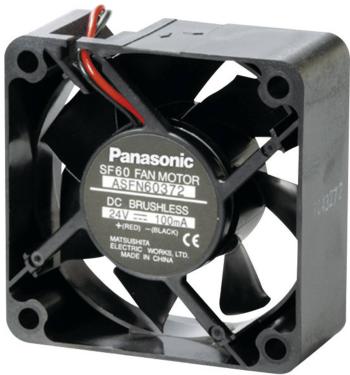 Panasonic ASFN60372 axiálny ventilátor 24 V/DC 36.6 m³/h (d x š x v) 60 x 60 x 25 mm