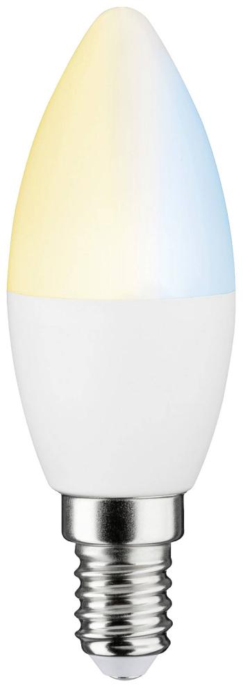 Paulmann 50126 LED  En.trieda 2021 G (A - G) E14 sviečkový tvar 5 W teplá biela (Ø x v) 38 mm x 105 mm  1 ks