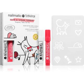 Nailmatic Temporary Tattoo Felt Pen sada 3 y + The Cat (pre deti)