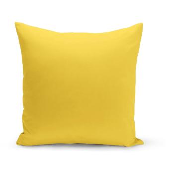 Žltá dekoratívna obliečka na vankúš Lisa, 43 x 43 cm