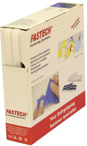 FASTECH® B10-SKL000010 pásik so suchým zipsom zalepenie hotmelt háčiková a flaušová časť (d x š) 10 m x 10 mm biela 10 m