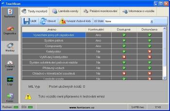 TouchScan v češtině na CD - ELM 327 - DIAG