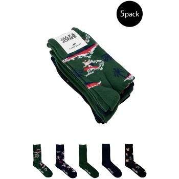 Jack & Jones  JACSURFING SANTA S SOCKS 5 PACK - 12223927  Ponožky Modrá