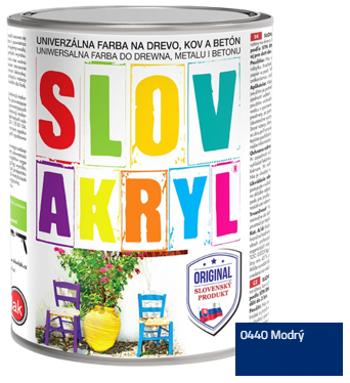 SLOVAKRYL - Univerzálna vodou riediteľná farba 5 kg 0440 - modrá