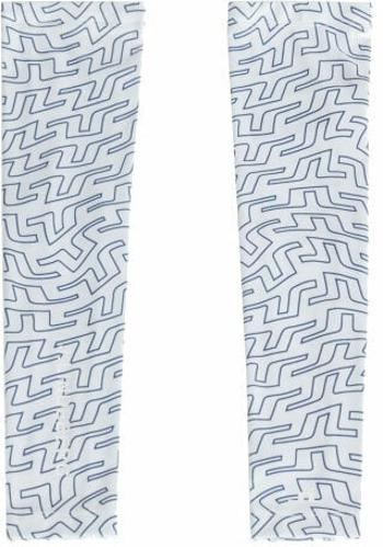 J.Lindeberg Esther Golf Print Sleeves White Outline Bridge Swirl M/L