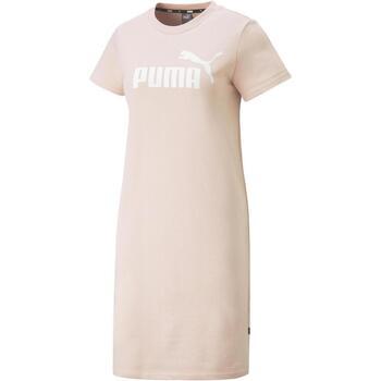 Puma  Šaty Essentials Logo  Ružová