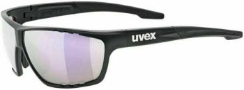 UVEX Sportstyle 706 CV Black Mat/Colorvision Mirror Pink Cyklistické okuliare