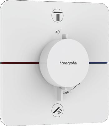 Vaňová batéria Hansgrohe ShowerSelect Comfort Q bez podomietkového telesa matná biela 15583700