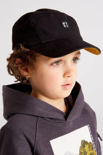 Detská čiapka Mayoral šedá farba, vzorovaná