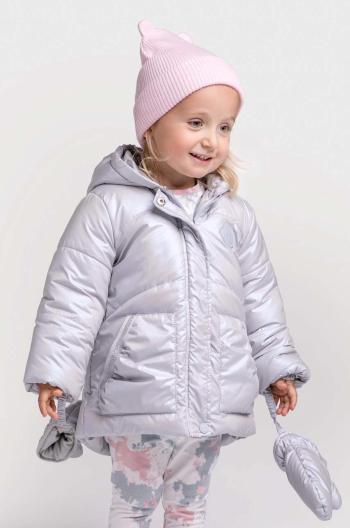 Detská zimná bunda Coccodrillo strieborná farba