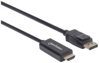 Manhattan DisplayPort / HDMI káblový adaptér #####DisplayPort Stecker, #####HDMI-A Stecker 1.00 m čierna 153195  #####Di
