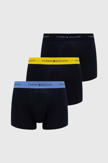 Boxerky Tommy Hilfiger 3-pak pánske, tmavomodrá farba, UM0UM02763