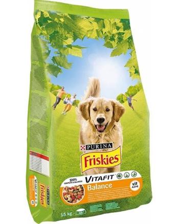 Friskies dog Balance s kuraťom a zeleninou granule pre psy 15kg