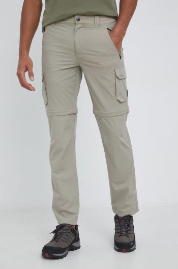 Turistické nohavice CMP pánske, béžová farba, rovné