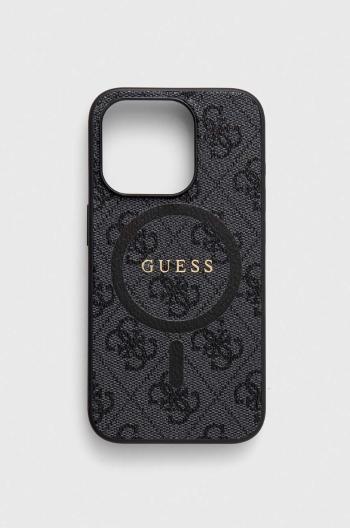 Puzdro na mobil Guess iPhone 15 Pro 6,1" čierna farba