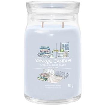 YANKEE CANDLE Signature sklo 2 knôty A Calm & Quiet Place 567 g (5038581124940)