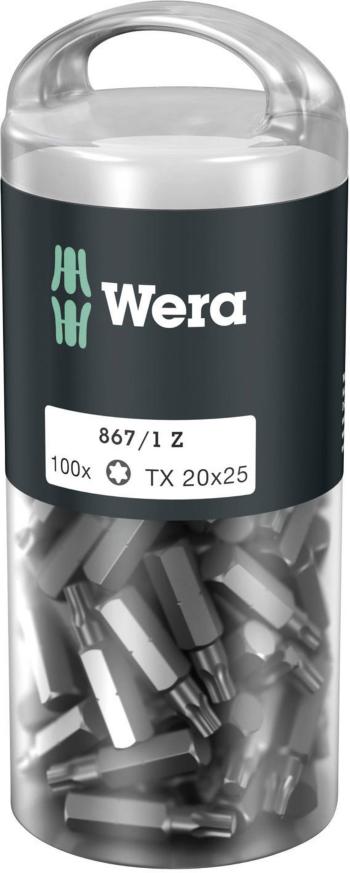 Wera 867/1 Z TORX® DIY 100 SiS 05072448001 bit Torx T 20 nástrojová ocel legované, vysoko pevné D 6.3 100 ks
