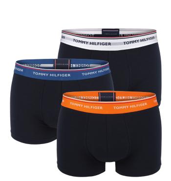 TOMMY HILFIGER - 3PACK boxerky premium essentials color deep s cypress farebným pásom-XL (101-111 cm)