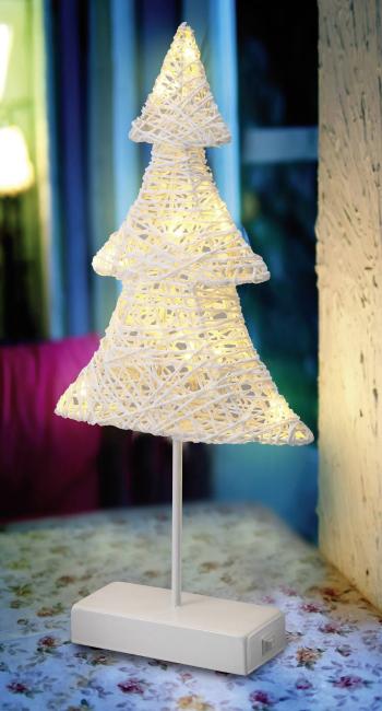 Polarlite LBA-51-005 LED fotorámček vianočný stromček teplá biela LED  biela