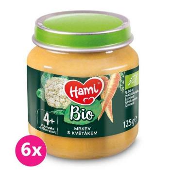 6x HAMI BIO Zeleninový príkrm Mrkva s karfiolom 125 g, 4+