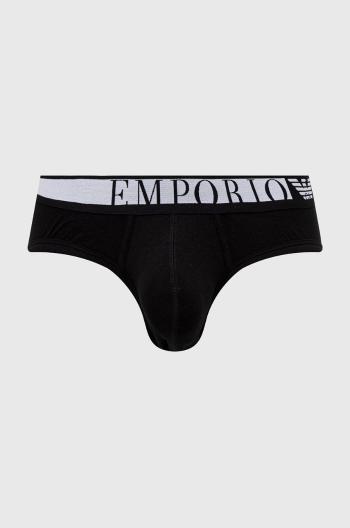 Slipy Emporio Armani Underwear pánske, čierna farba